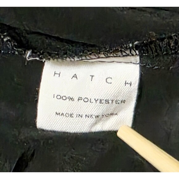 HATCH Black Slouch Dress One Size Maternity Pregnancy V Neck Short Sleeve - Picture 7 of 8